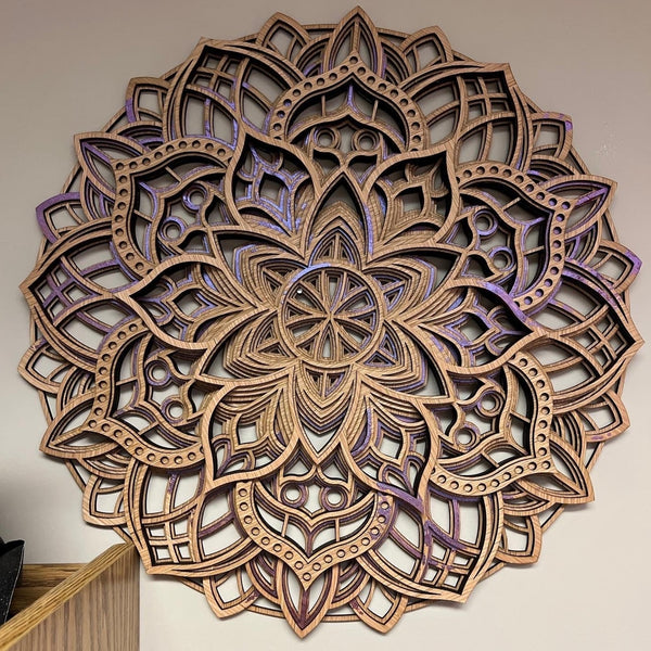 23" Wood Mandala