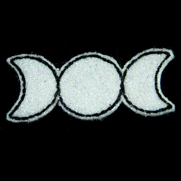 Triple Moon Felt Hair Clippe