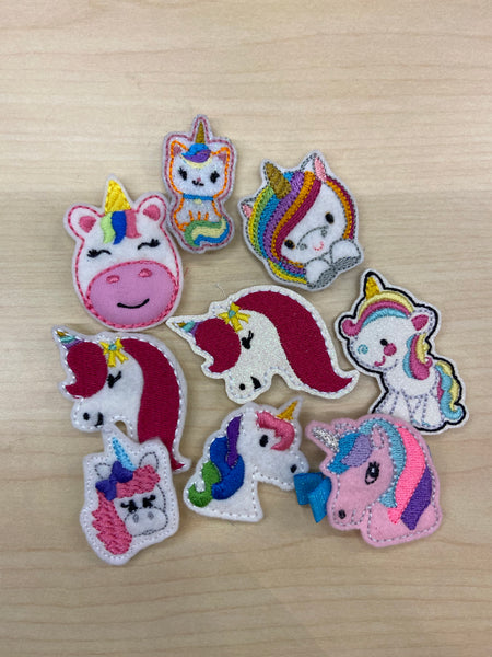 Unicorns Felt Hair Clippe