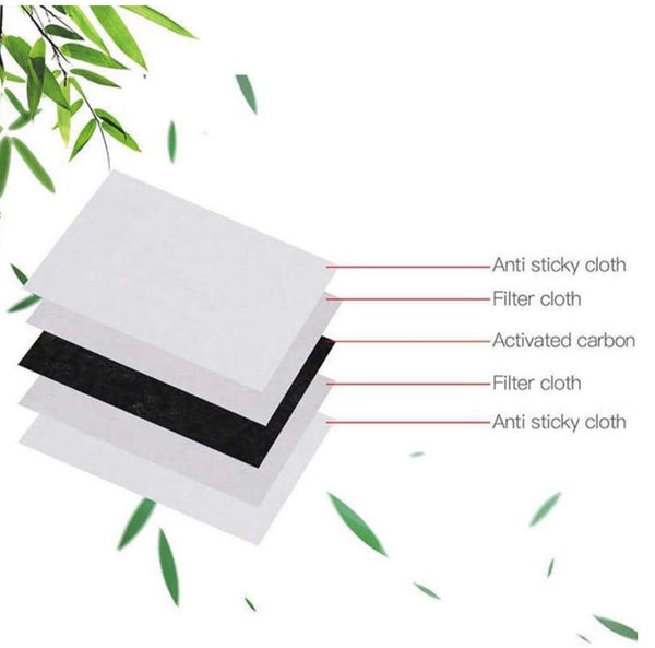 Filter for Masks. Activated carbon DISPOSABLE INSERT - PM2.5 - 5 Layer