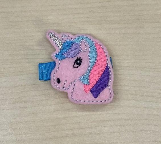 Unicorns Felt Hair Clippe