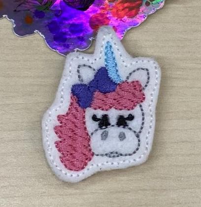 Unicorns Felt Hair Clippe