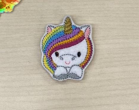 Unicorns Felt Hair Clippe
