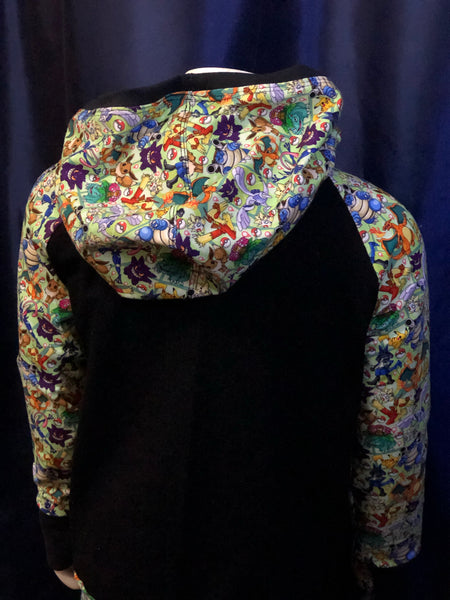 Builder Raglan, Kids Sizes *Custom Order* Pocket T-Shirts. Cowl Neck or Hoodie