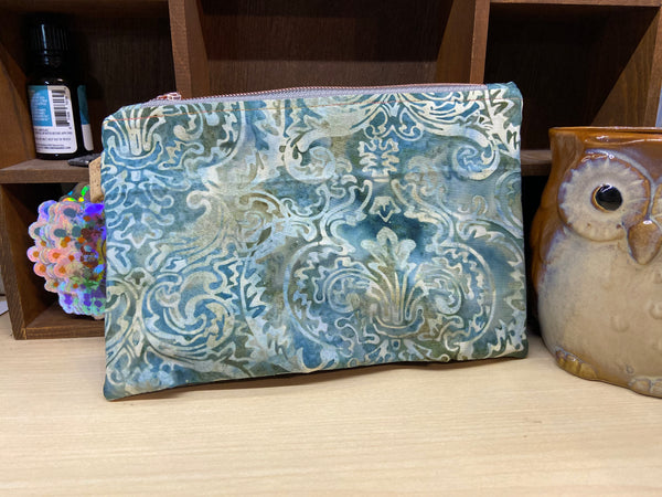 Cork & Batik Zippy Pouch