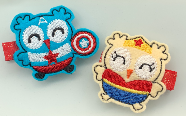 Super Owls Hair Clippe