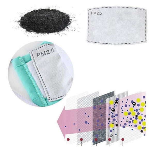 Filter for Masks. Activated carbon DISPOSABLE INSERT - PM2.5 - 5 Layer