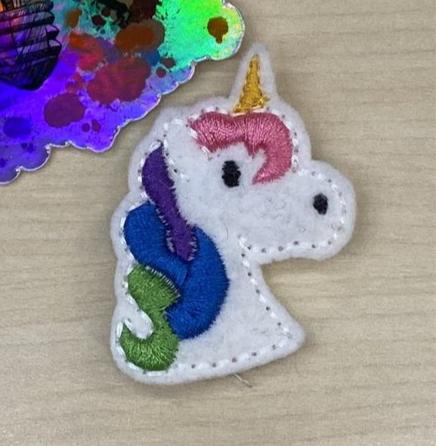 Unicorns Felt Hair Clippe