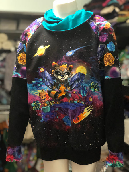 Builder Raglan, Kids Sizes *Custom Order* Pocket T-Shirts. Cowl Neck or Hoodie