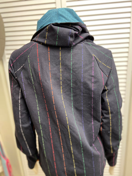 Wanderlust *Pride Stripes & Rainbow Skyline* Pocket Hoodie Top