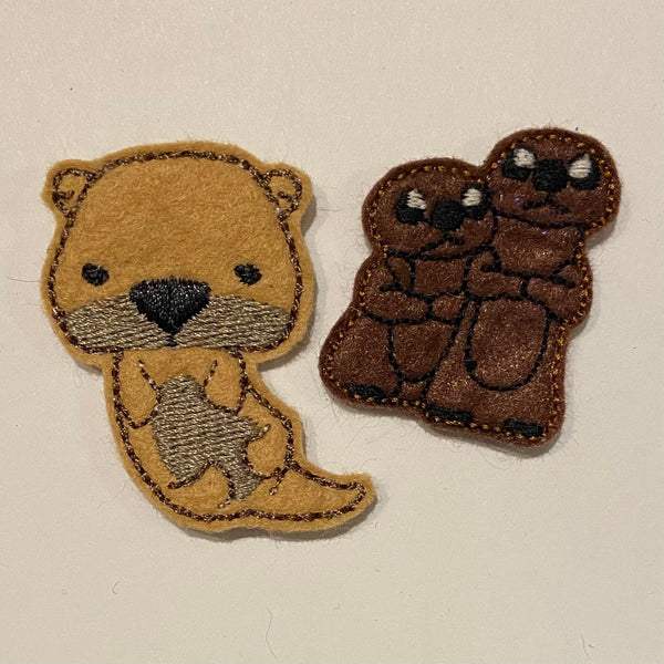 Otters Felt Hair Clippe