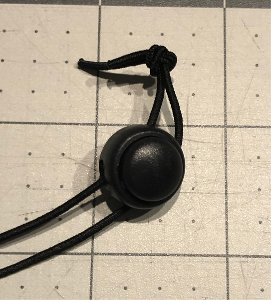 Mini Drum Cord Lock 3/32 Inch Black